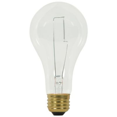 150W 120V A21 E26 Clear Bulb by SATCO Lighting - Starlight Lighting USA and Canada